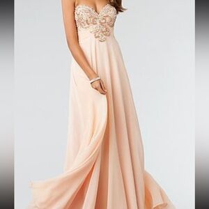 Jvn peach gown